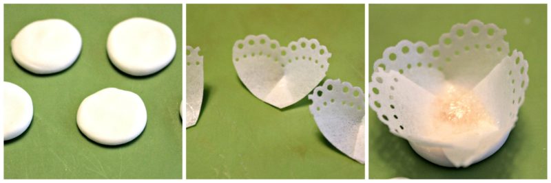 Making the wafer paper flower