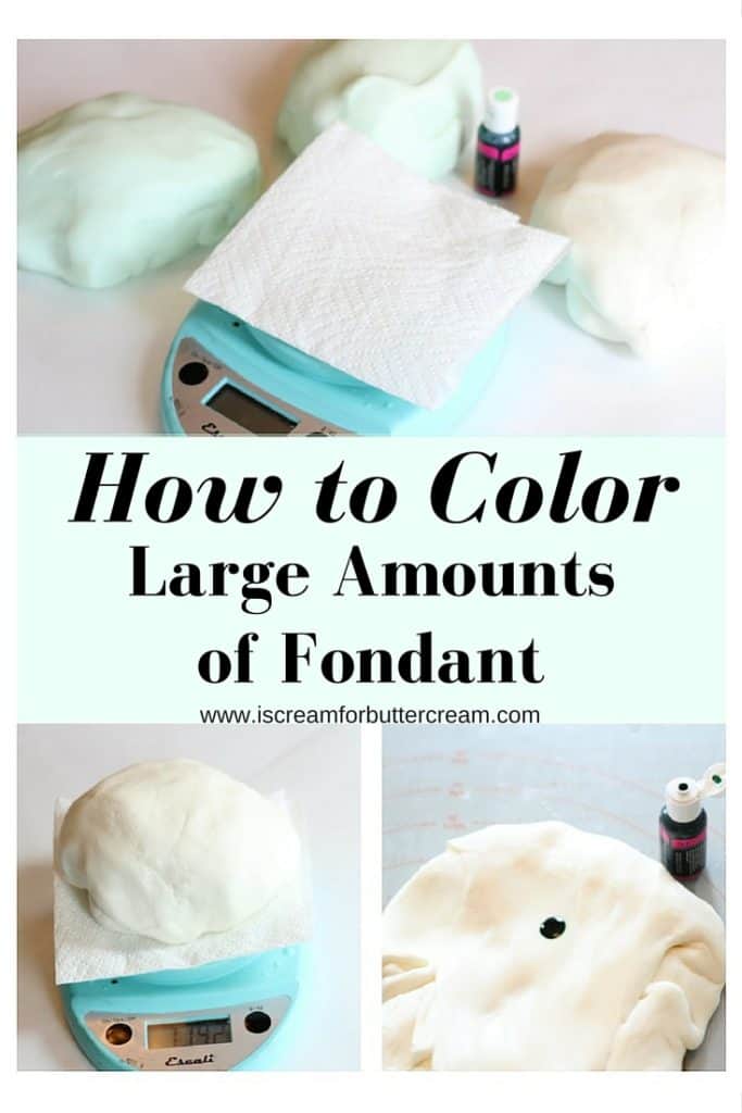 The Easy Way to Color Large Amounts of Fondant