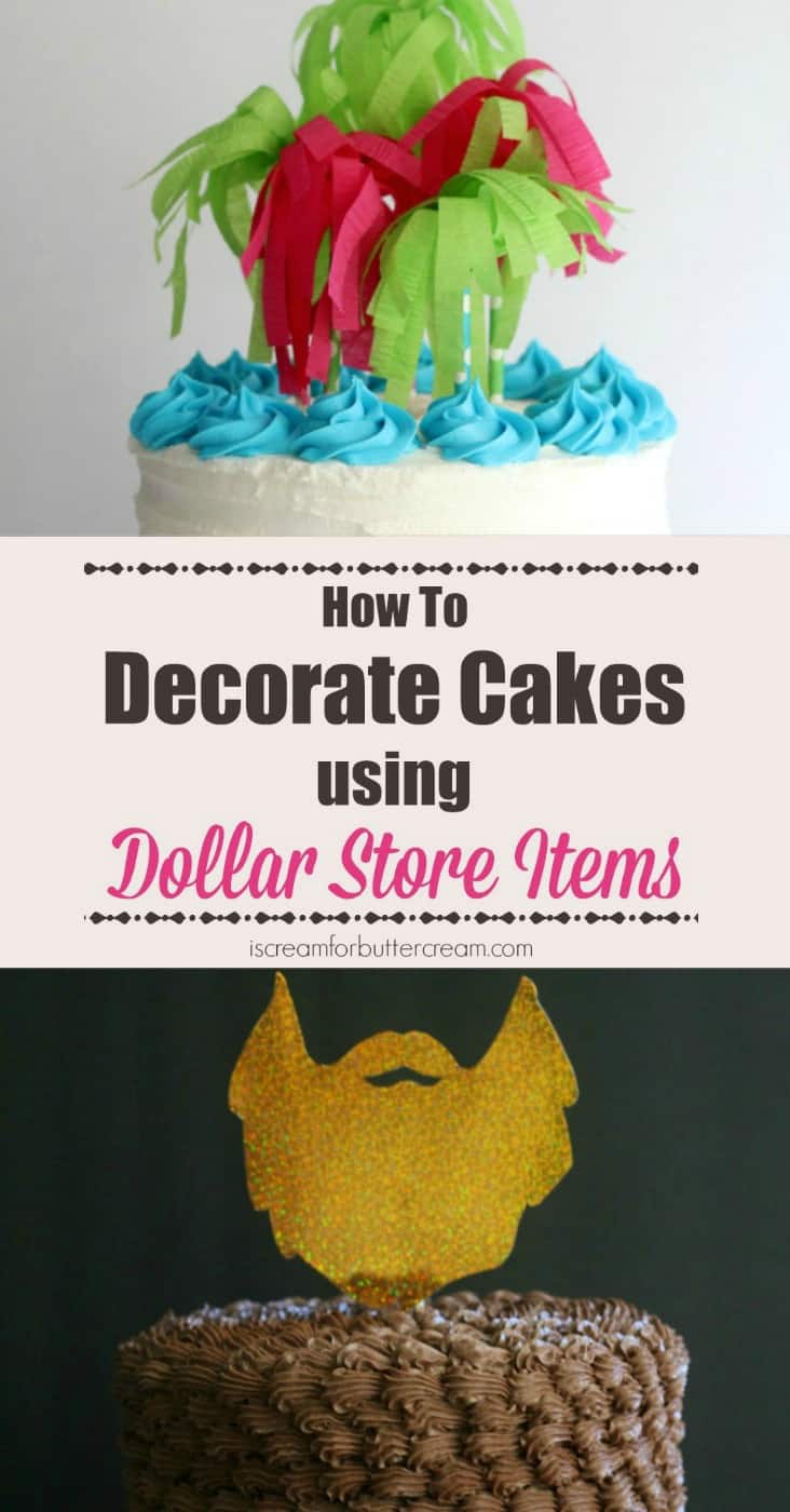 Decorate Cakes Using Dollar Store Items