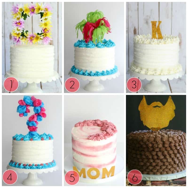 Decorate cakes with dollar store items