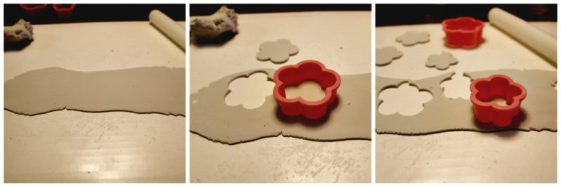 Cutting out cloud shapes