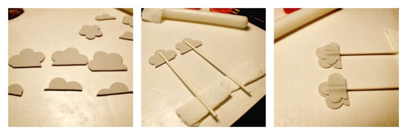 Attaching cloud shapes