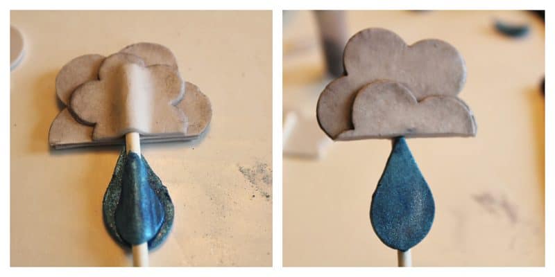 Attaching the rain drop